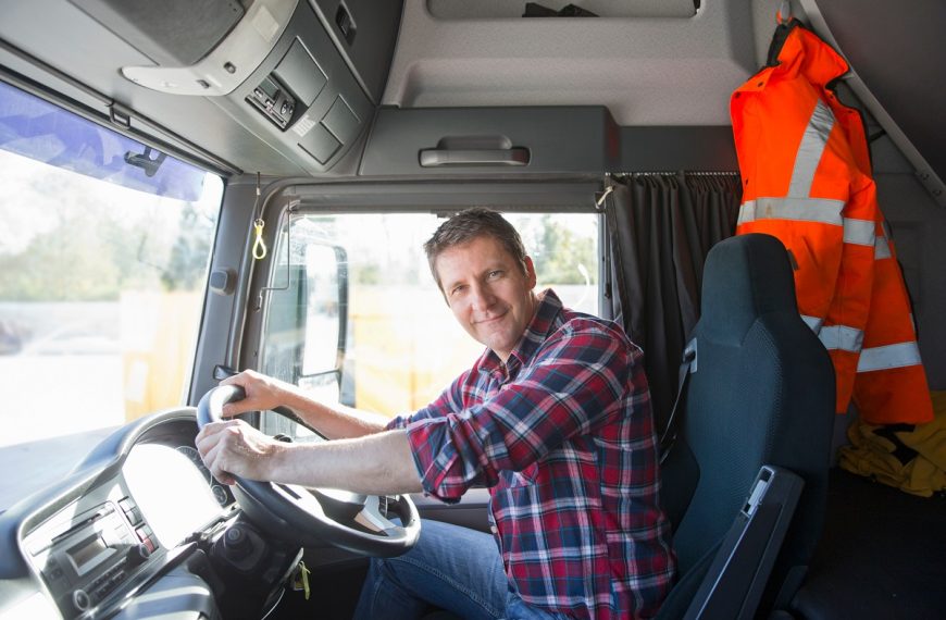 truck driver smiling