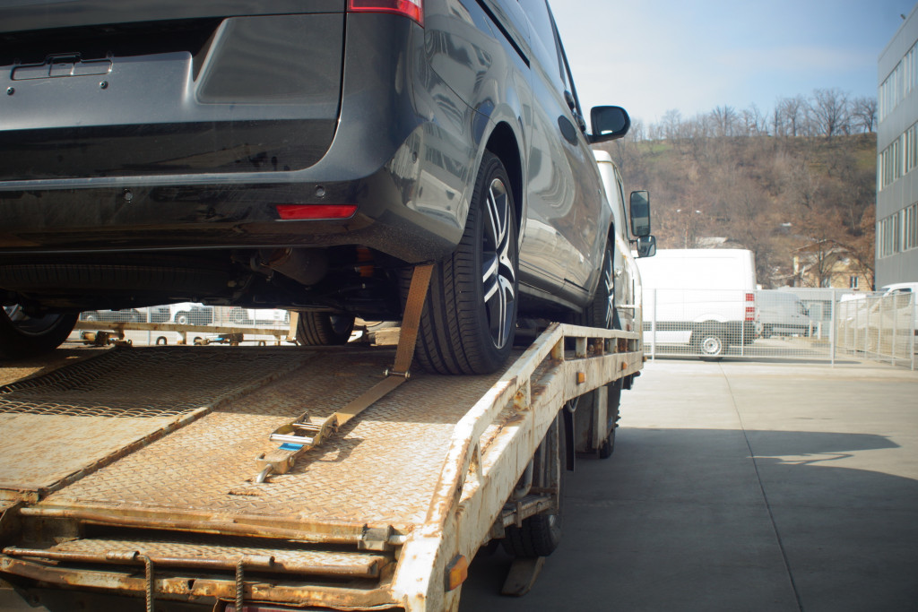 New car transported